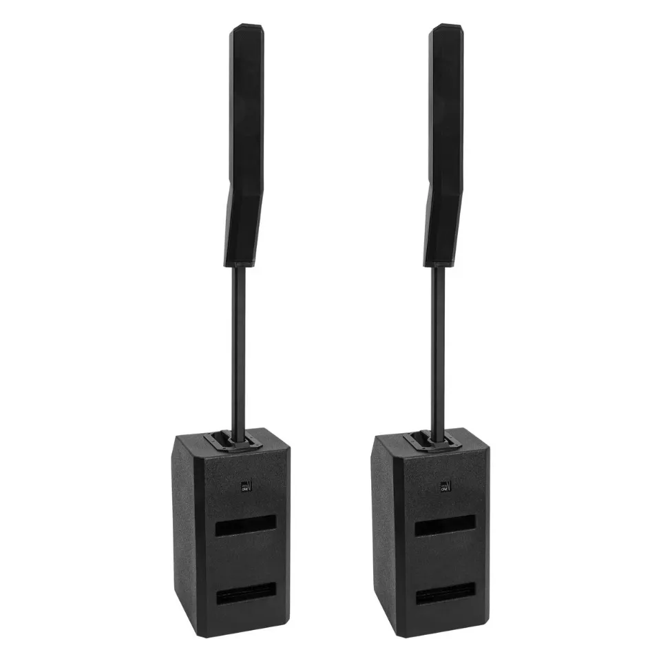 2× Omnitronic PEN ONE Säulen-PA mit Bassbox und Säule